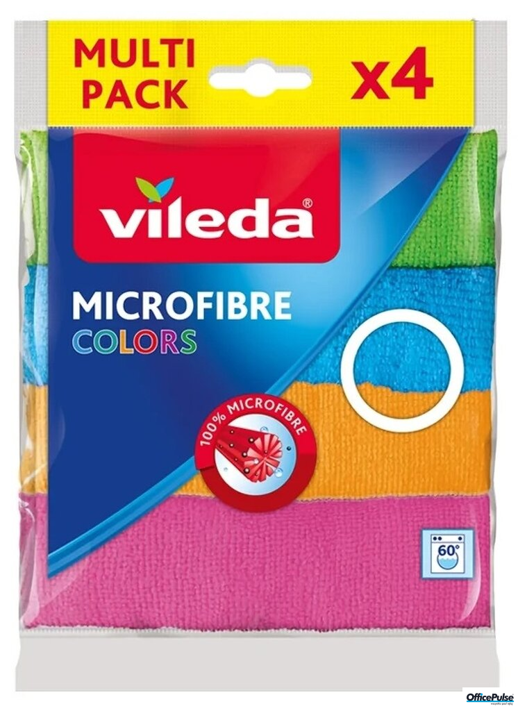 VILEDA Colors Ściereczki z mikrofibry 4 sztuki